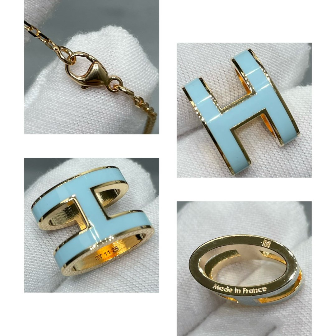 [Kincade Jewelrys] COLLIER POP H BLEU CIEL