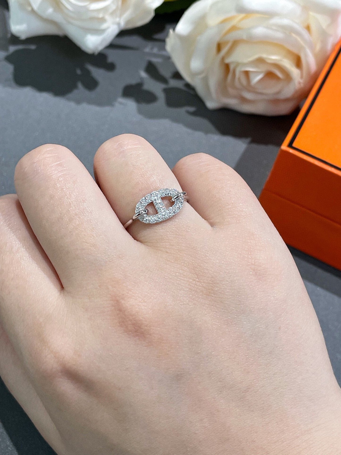 [Kincade Jewelrys]RONDE SMALL DIAMOND RING