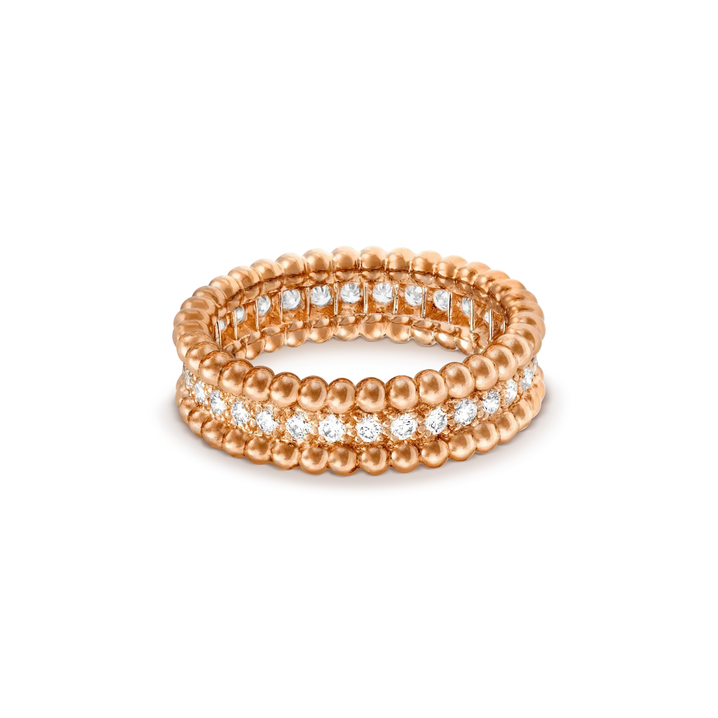 [Kincade Jewelrys] BAGUE PERLEE DIAMANT OR ROSE