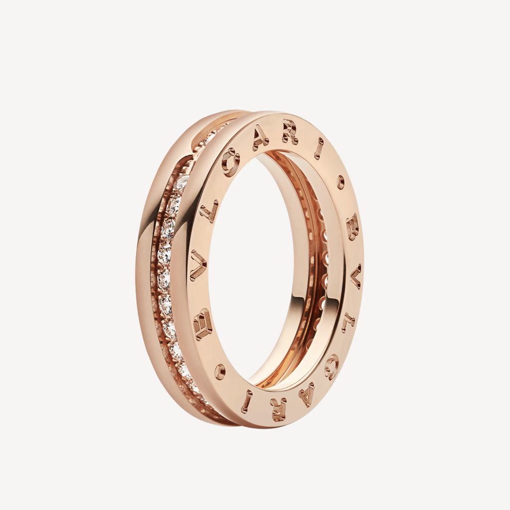 [Kincade Jewelrys]ZERO 1 ONE-BAND PAVED DIAMONDS ON THE SPIRAL RING