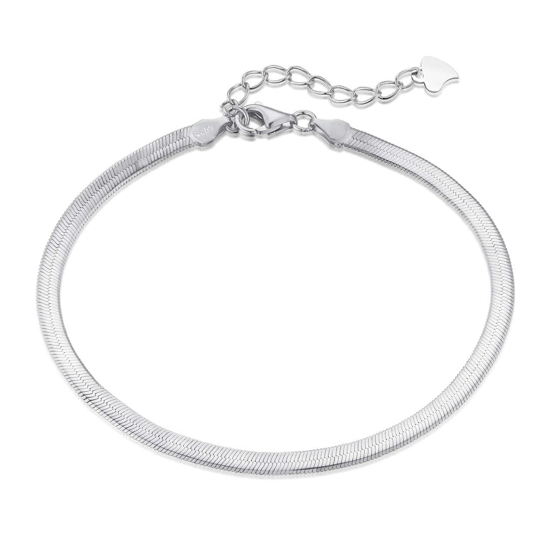 [Kincade Jewelrys]Flat Snake Bone Chain Blade Necklace