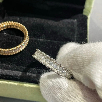 [Kincade Jewelrys] BAGUE PERLEE DIAMANT EN ARGENT