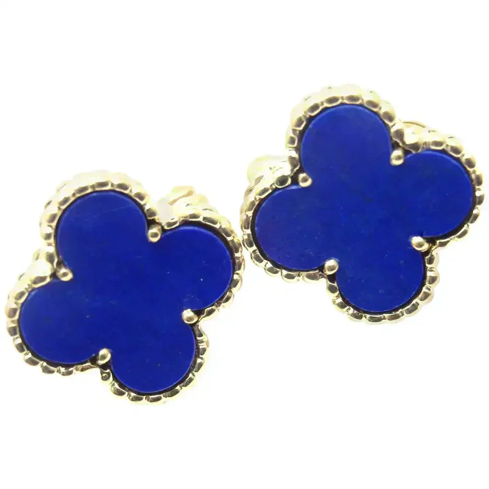 [Kincade Jewelrys]CLOVER MINI 9.5MM TURQUOISE EARRINGS