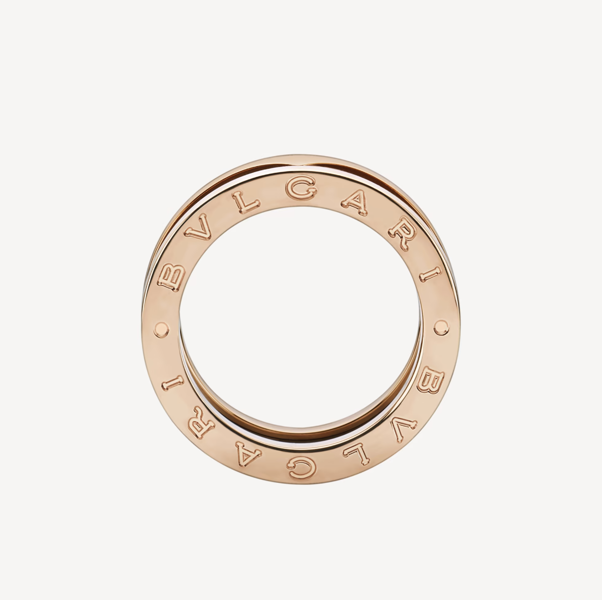 [Kincade Jewelrys]ZERO 1 TWO-BAND LOOPS AND BLACK CERAMIC PINK GOLD RING