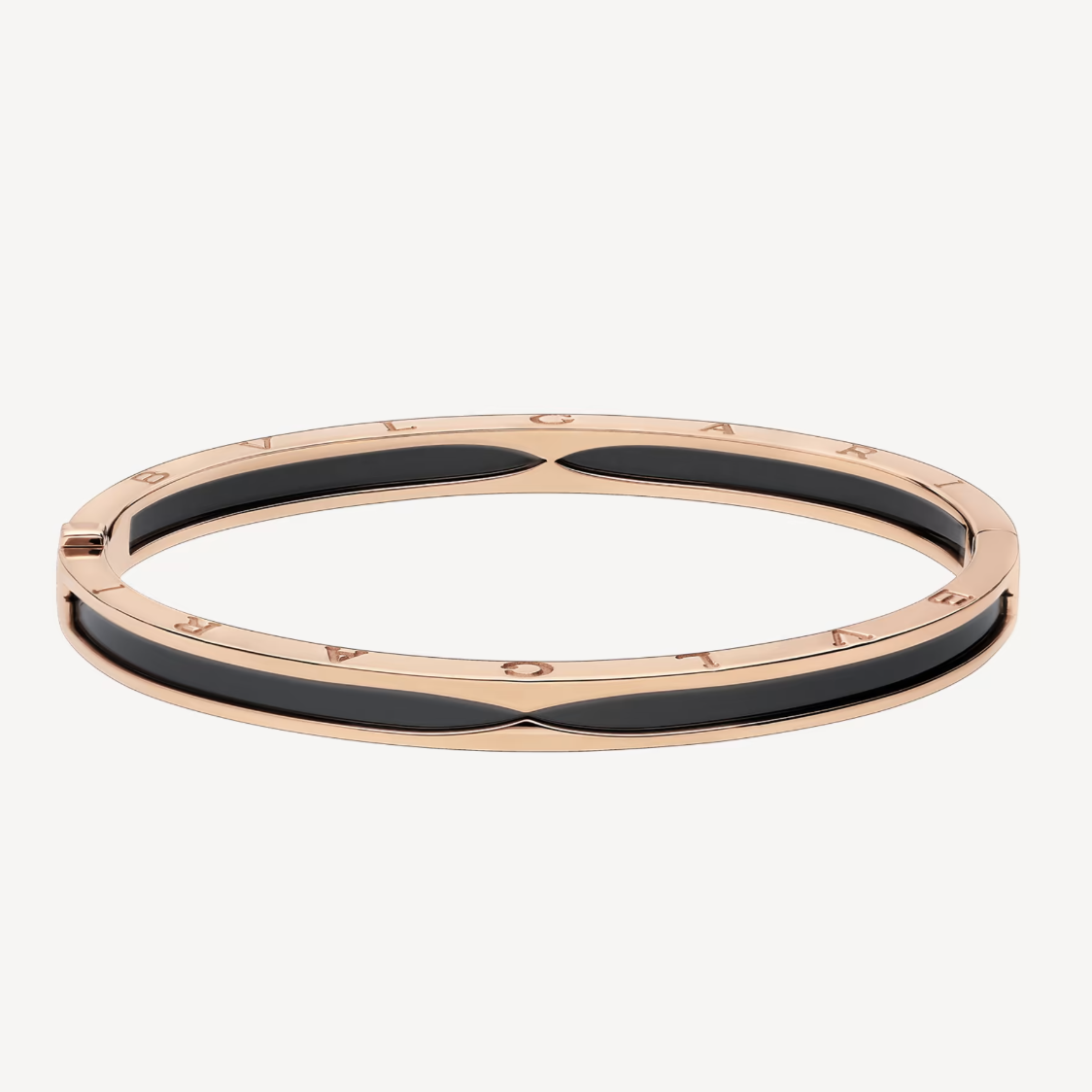 [Kincade Jewelrys]ZERO 1 PINK GOLD WITH BLACK CERAMIC BRACELET