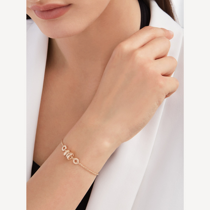 [Kincade Jewelrys]ZERO 1 SOFT PINK GOLD BRACELET