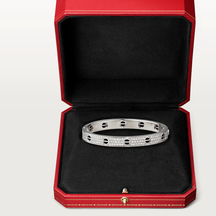 [Kincade Jewelrys]LOVE BRACELET 6.1MM DIAMOND-PAVED CERAMIC