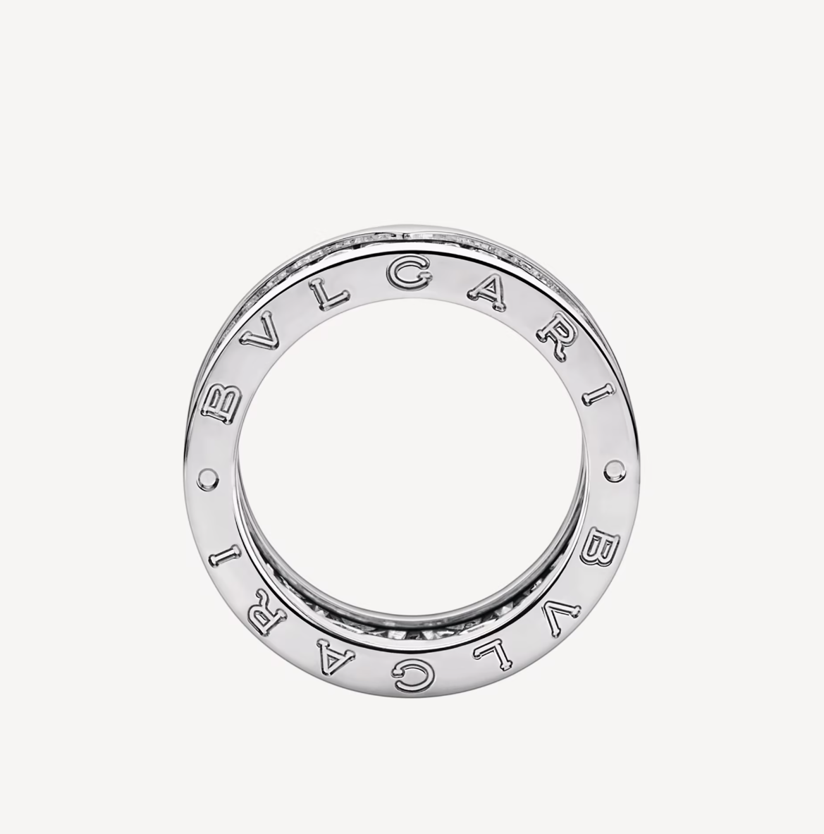 [Kincade Jewelrys]ZERO 1 WITH PAVED DIAMONDS ON THE SPIRAL RING