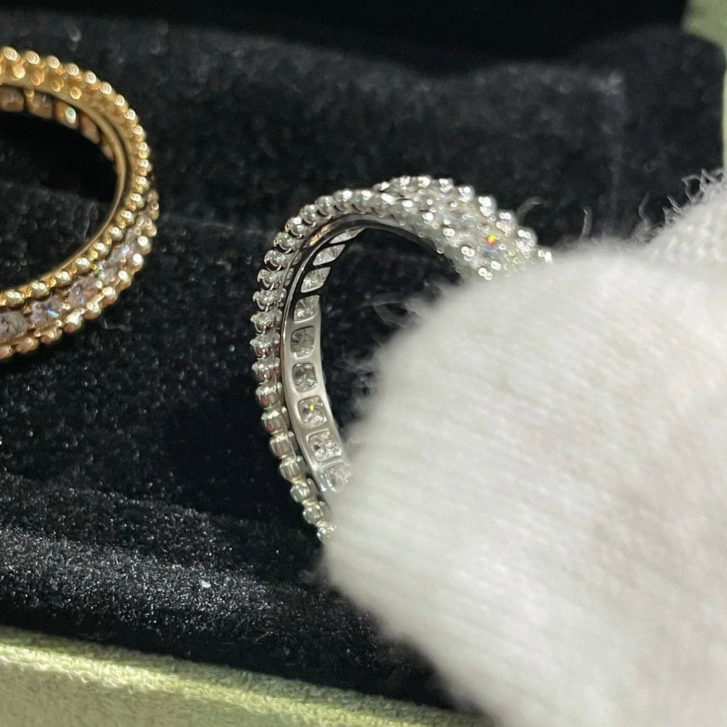 [Kincade Jewelrys] BAGUE PERLEE DIAMANT OR ROSE