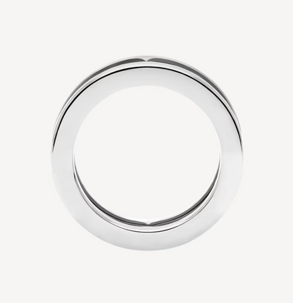 [Kincade Jewelrys]ZERO 1 ONE-BAND WITH OPENWORK LOGO SPIRAL RING