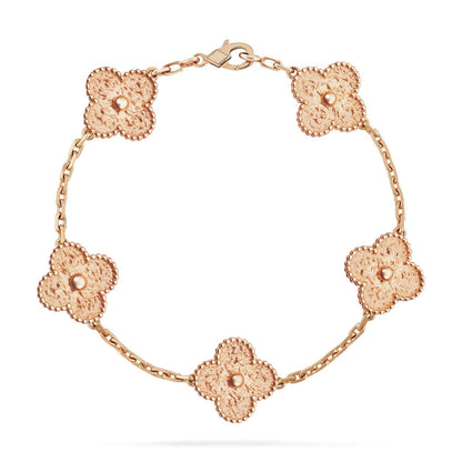 [Kincade Jewelrys]CLOVER 5 MOTIFS BRONZING BRACELET