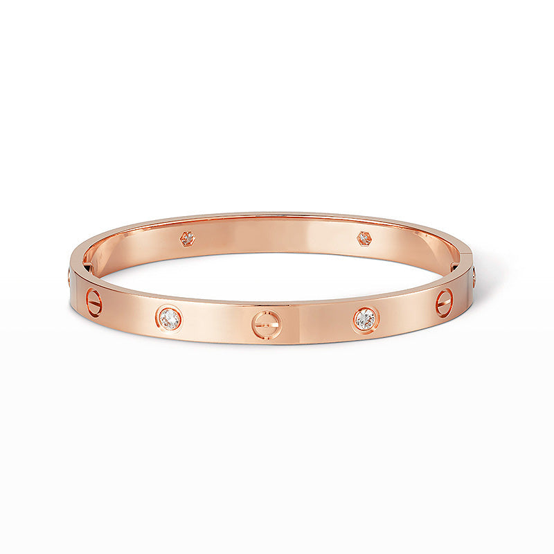[Kincade Jewelrys]LOVE BRACELET 6.1MM 4 DIAMONDS