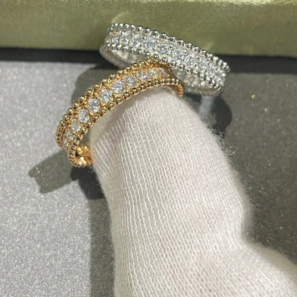 [Kincade Jewelrys] BAGUE PERLEE DIAMANT EN ARGENT