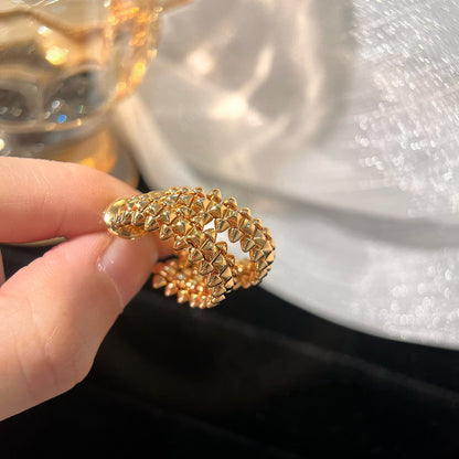 [Kincade Jewelrys]CLASH SMALL HOOP EARRINGS
