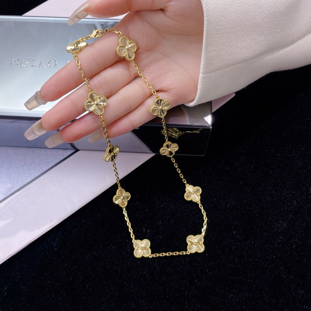 [Kincade Jewelrys]CLOVERS THE 10-MOTIFS LASER NECKLACE