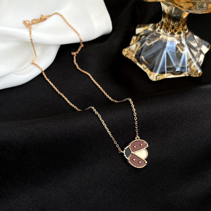 [Kincade Jewelrys]LUCKY  CARNELIANS LADYBUG NECKLACE