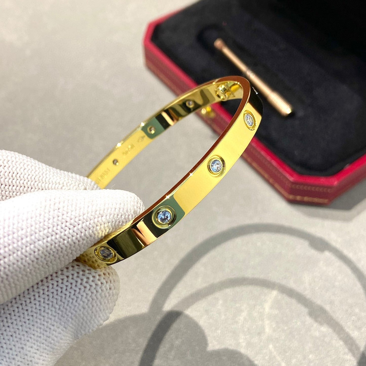 [Kincade Jewelrys]LOVE BRACELET 6.1MM 10 DIAMONDS