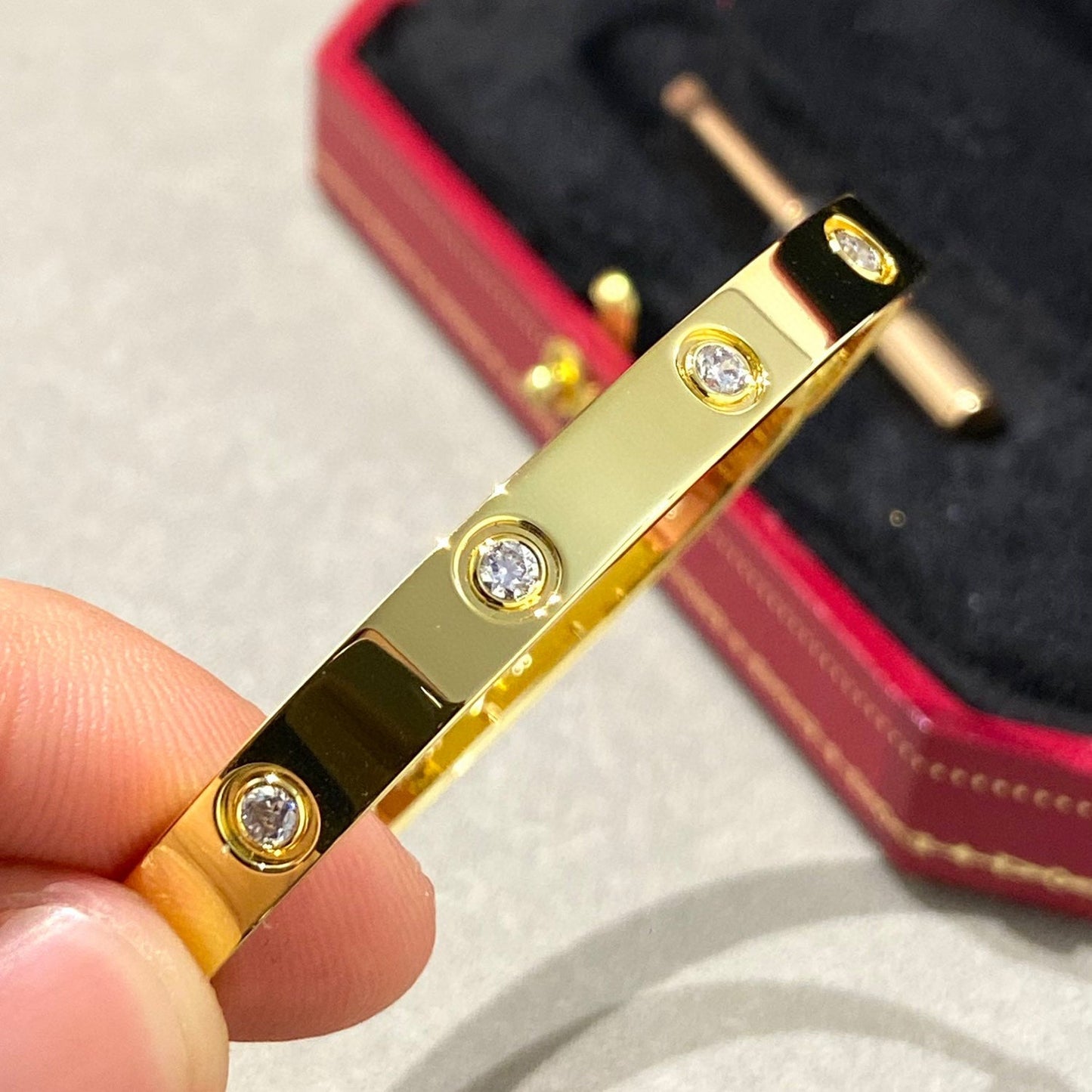 [Kincade Jewelrys]LOVE BRACELET 6.1MM 10 DIAMONDS