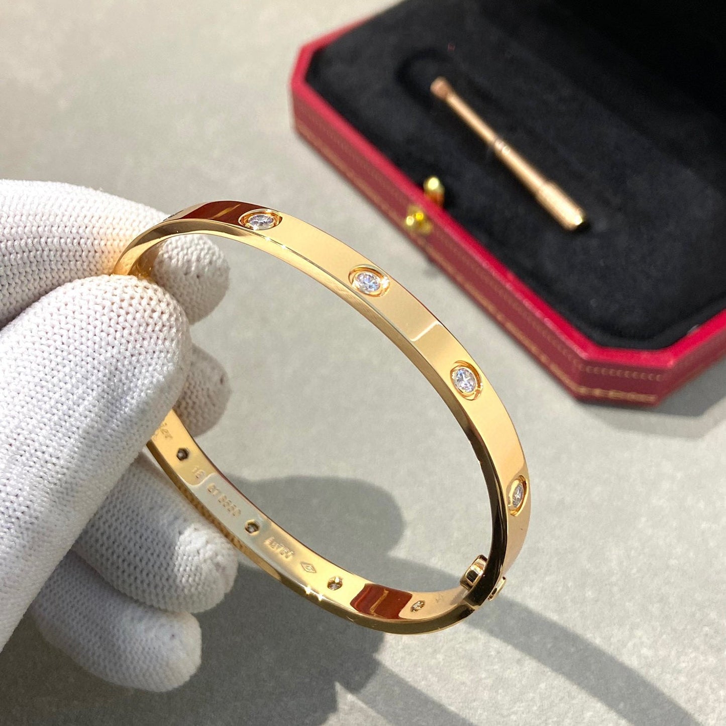 [Kincade Jewelrys]LOVE BRACELET 6.1MM 10 DIAMONDS