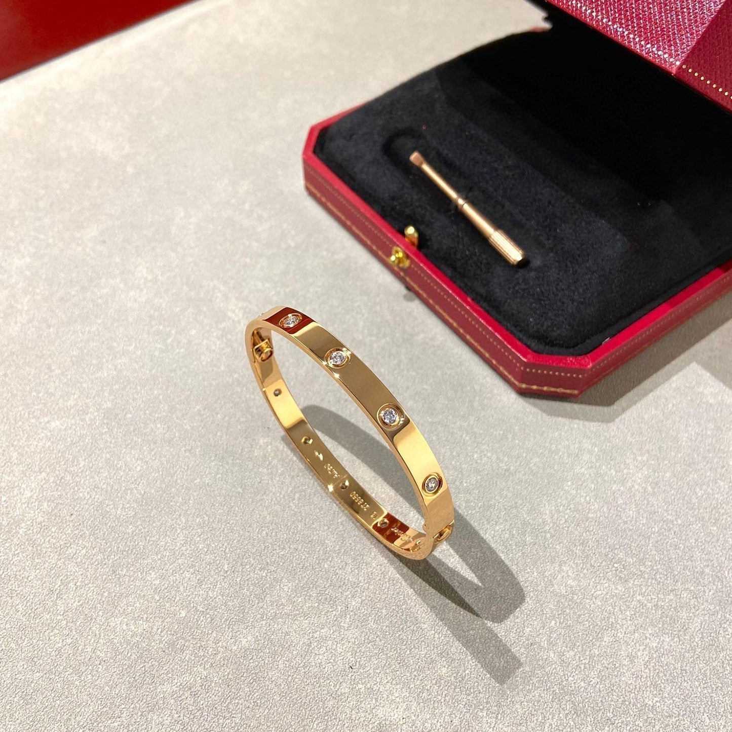 [Kincade Jewelrys]LOVE BRACELET 6.1MM 10 DIAMONDS