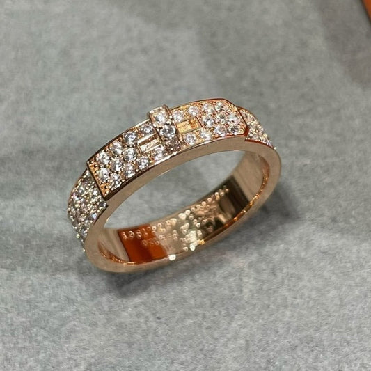 [Kincade Jewelrys]KELLY PINK GOLD DIAMOND RING