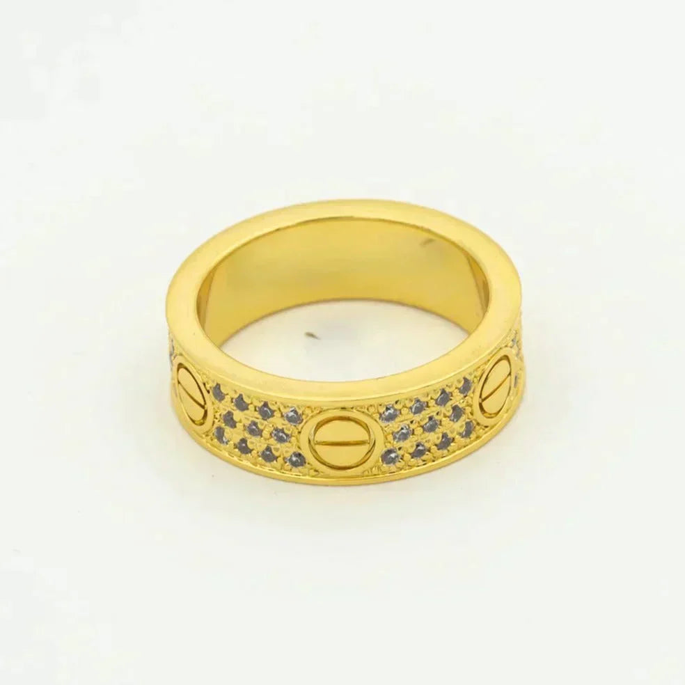 [Kincade Jewelrys] BAGUE D'AMOUR 5,5 MM PAVÉE DE DIAMANTS
