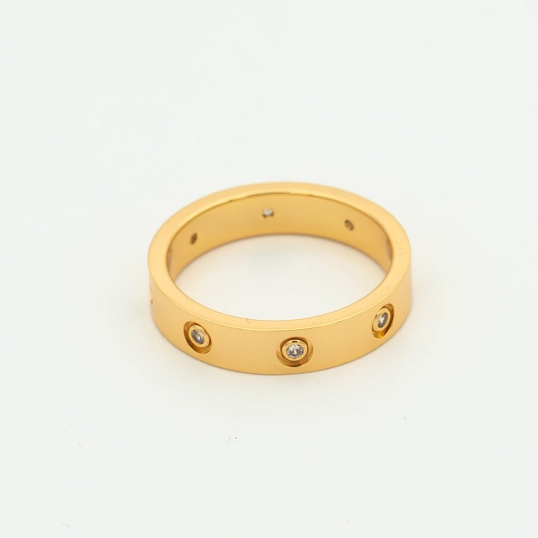[Kincade Jewelrys]LOVE RING 3.6MM 8 DIAMONDS
