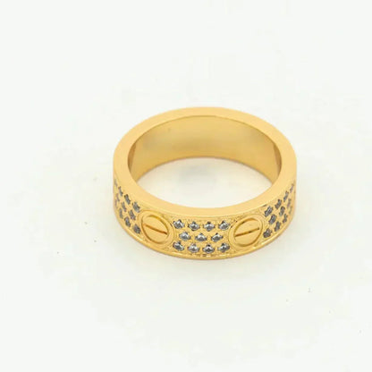 [Kincade Jewelrys] BAGUE D'AMOUR 5,5 MM PAVÉE DE DIAMANTS