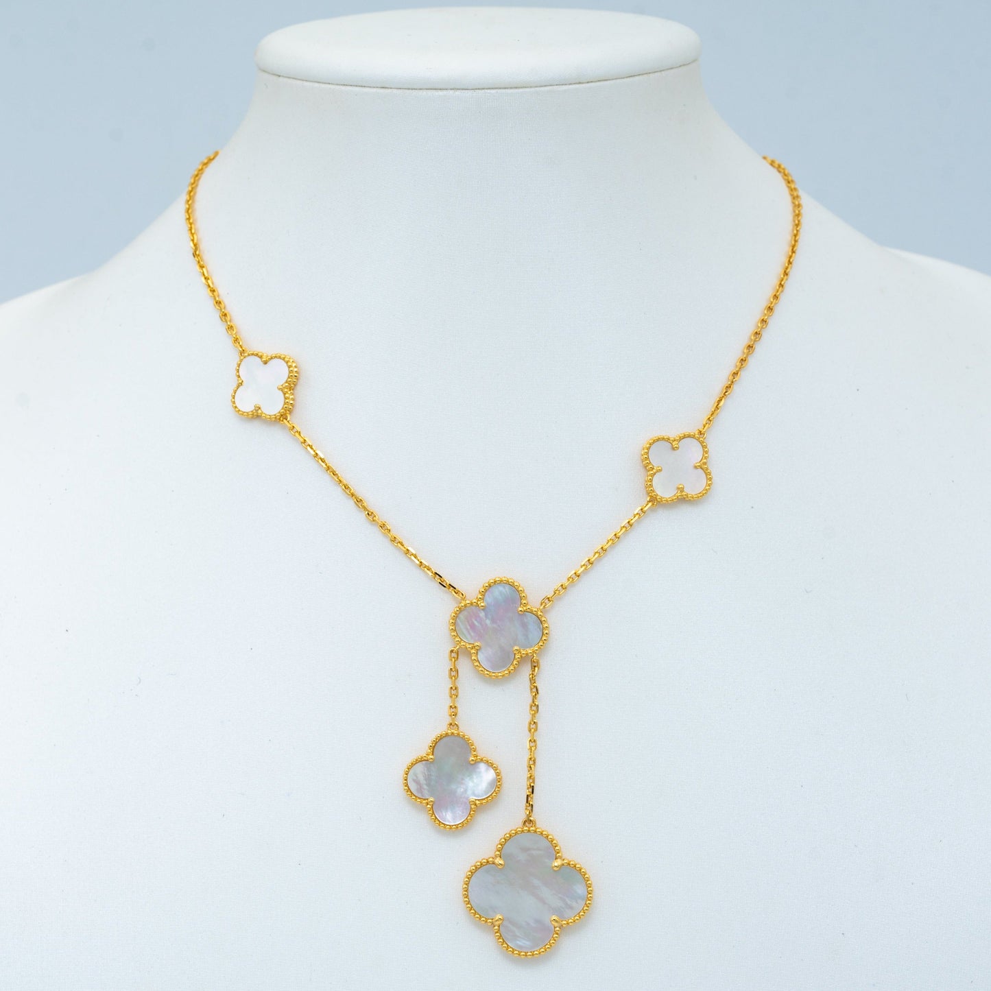 [Kincade Jewelrys]CLOVER MOTHER OF PEARL NECKLACE 6 MOTIF