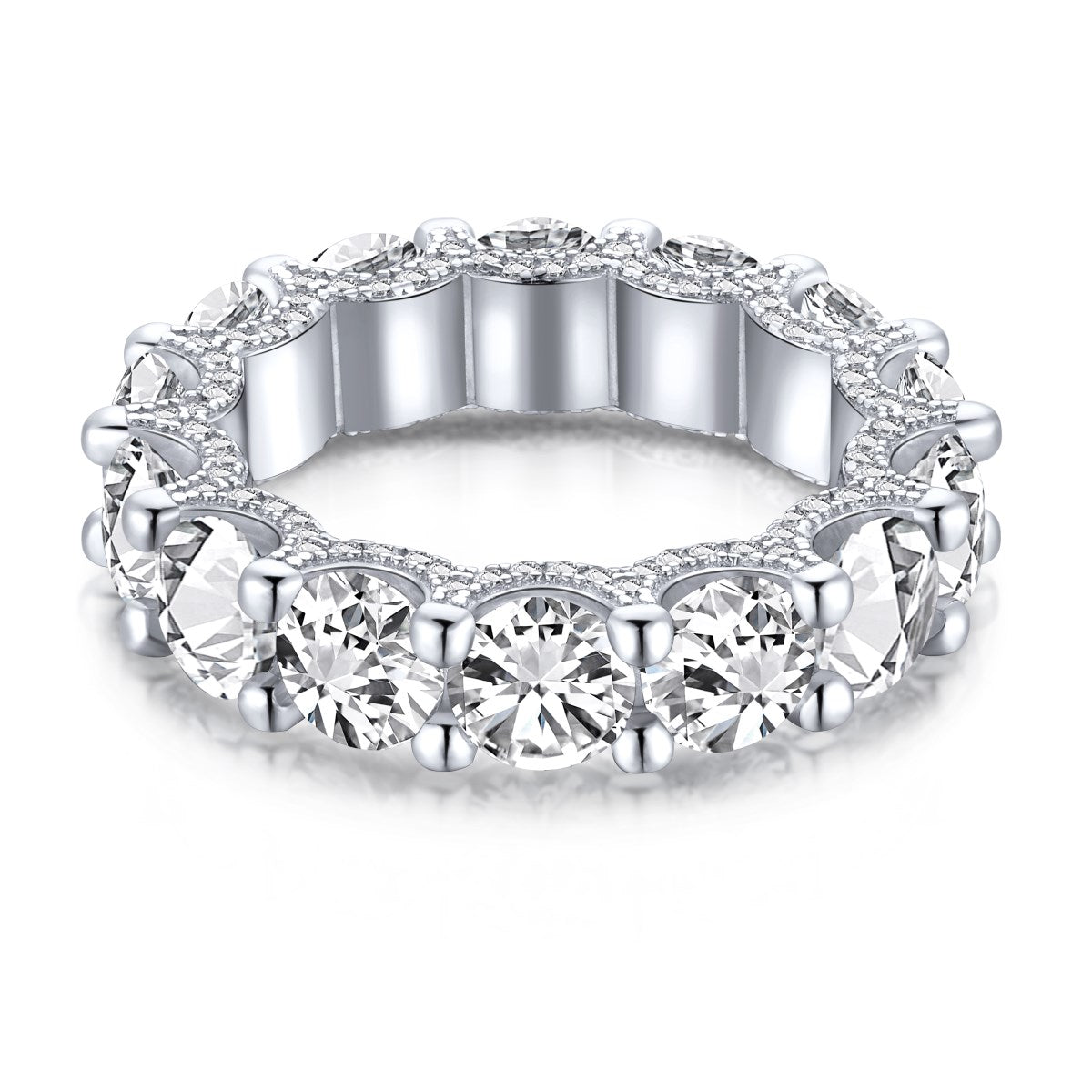 [Kincade Jewelrys]Gorgeous Round Cut Tennis Ring