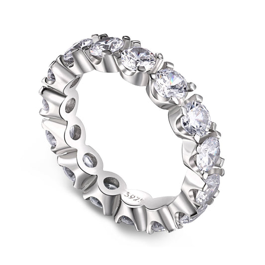[Kincade Jewelrys]Eternity Round Cut Tennis Ring
