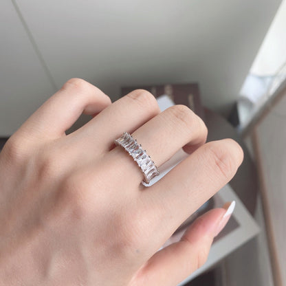 [Kincade Jewelrys]Unique Colorful Radiant Cut RIng