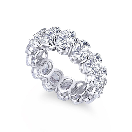 [Kincade Jewelrys]Dainty Elongated Cushion Cut Tennis Ring