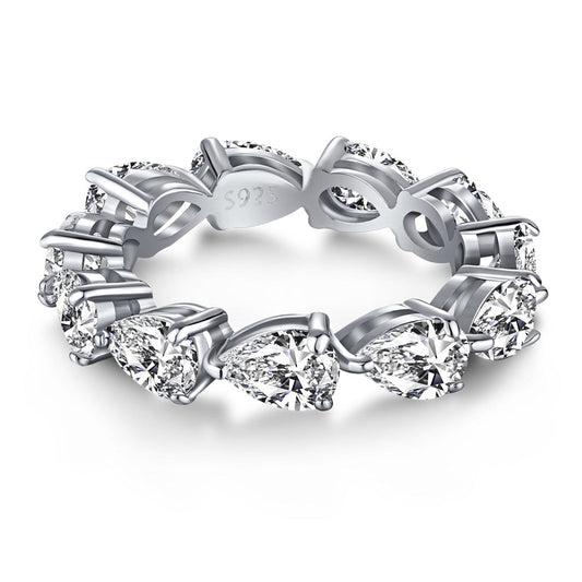 [Kincade Jewelrys]Exquisite Pear Cut Tennis Ring