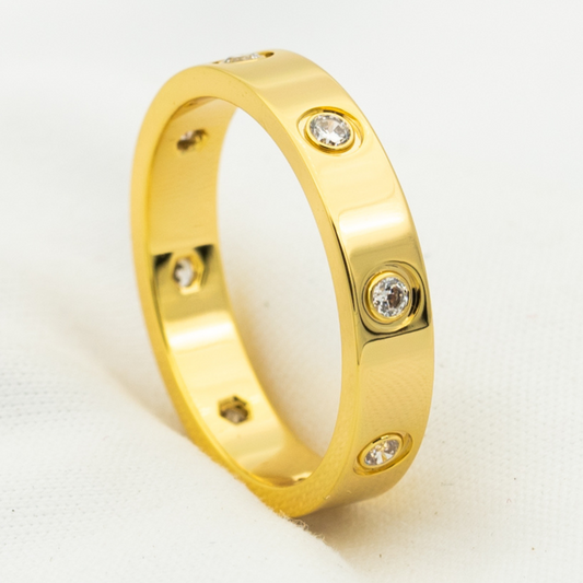 [Kincade Jewelrys]LOVE RING 3.6MM 8 DIAMONDS