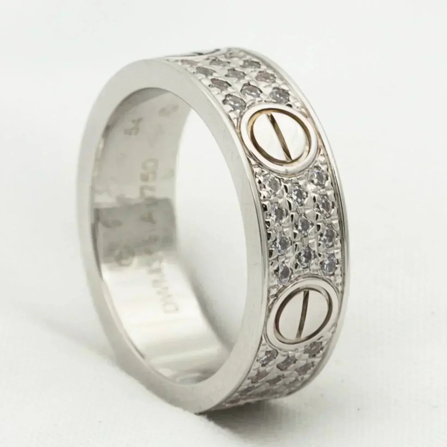 [Kincade Jewelrys] BAGUE D'AMOUR 5,5 MM PAVÉE DE DIAMANTS