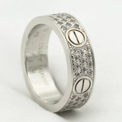 [Kincade Jewelrys] BAGUE D'AMOUR 5,5 MM PAVÉE DE DIAMANTS