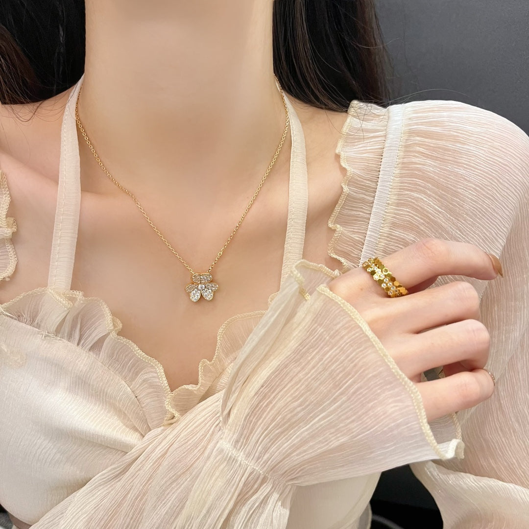 [Kincade Jewelrys] COLLIER FLEUR DIAMANT