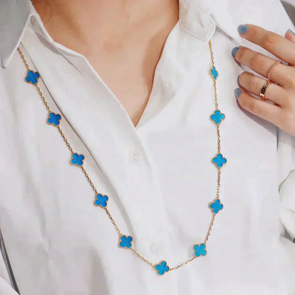[Kincade Jewelrys]CLOVER 20 MOTIFS TURQUOISE GOLD
