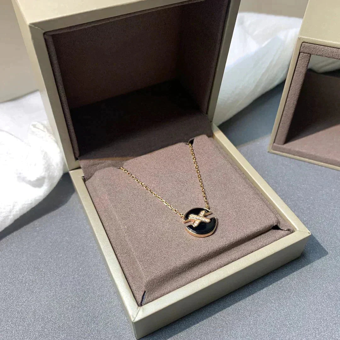 [Kincade Jewelrys]JEUX DE ROSE GOLD DIAMOND NECKLACE