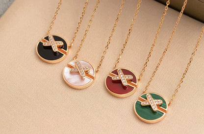 [Kincade Jewelrys]JEUX DE ROSE GOLD DIAMOND NECKLACE