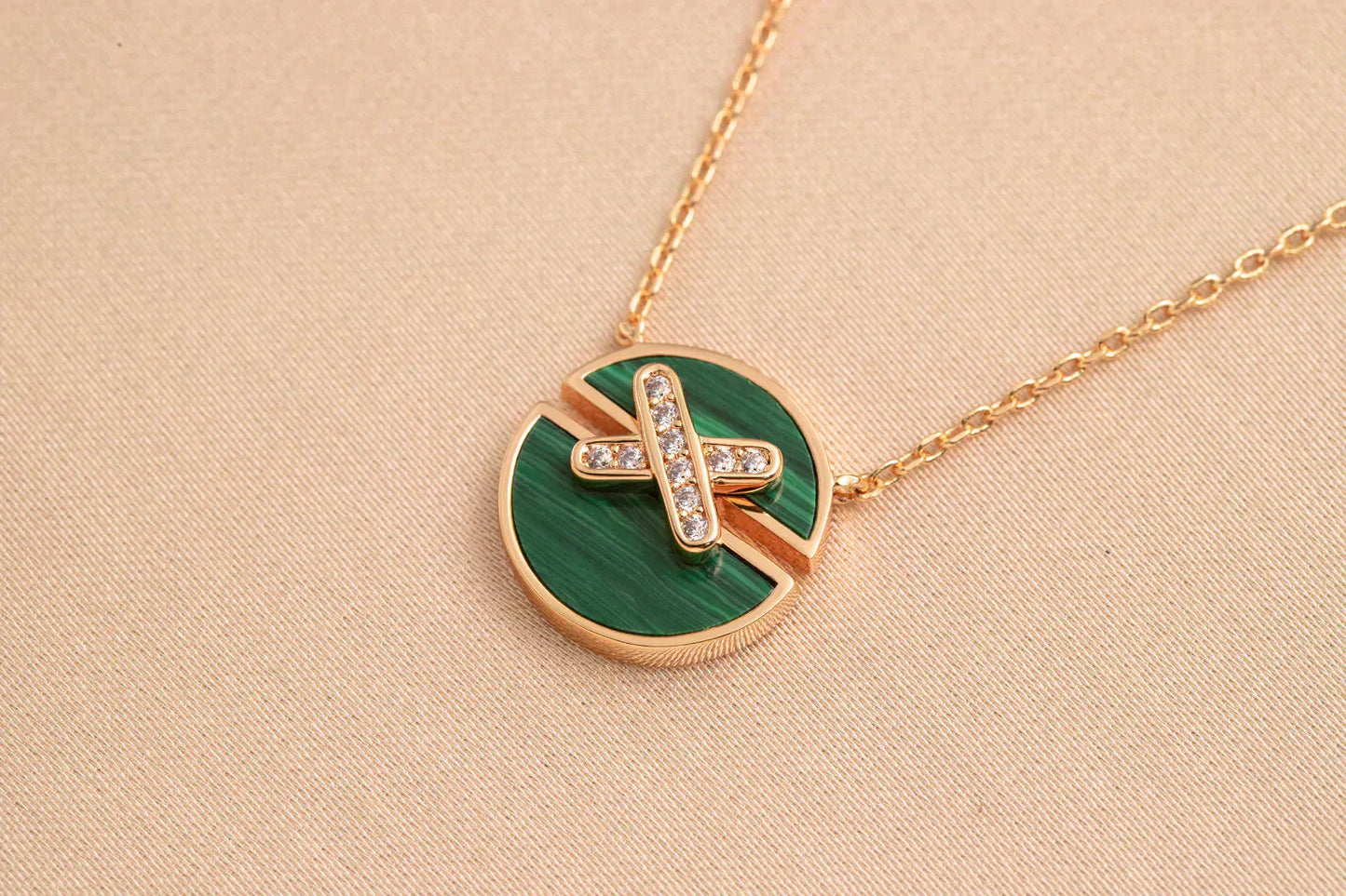 [Kincade Jewelrys]JEUX DE ROSE GOLD DIAMOND NECKLACE