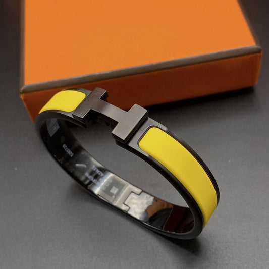 [Kincade Jewelrys]CLIC HM SO BLACK YELLOW BRACELET