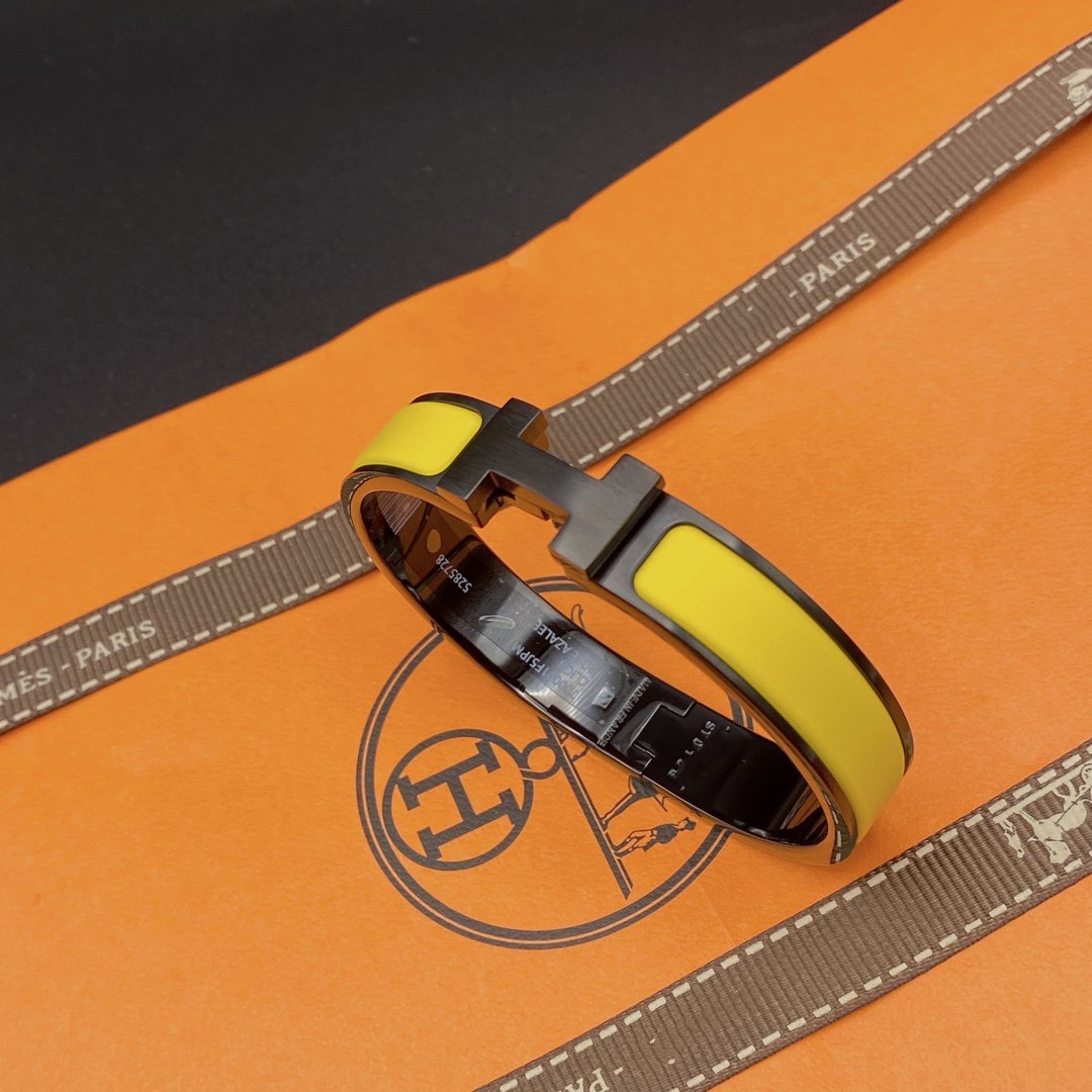 [Kincade Jewelrys]CLIC HM SO BLACK YELLOW BRACELET