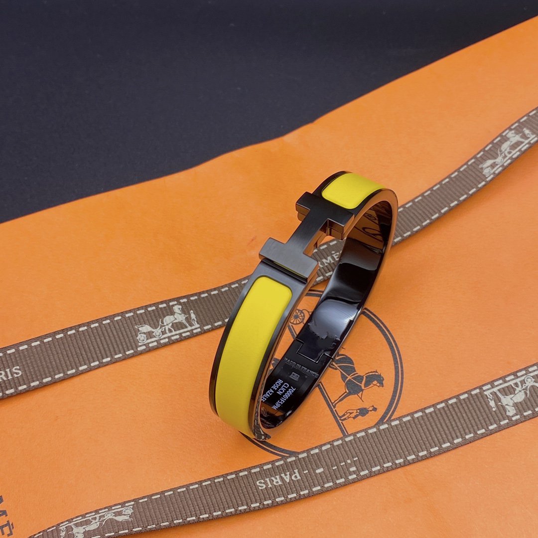 [Kincade Jewelrys]CLIC HM SO BLACK YELLOW BRACELET