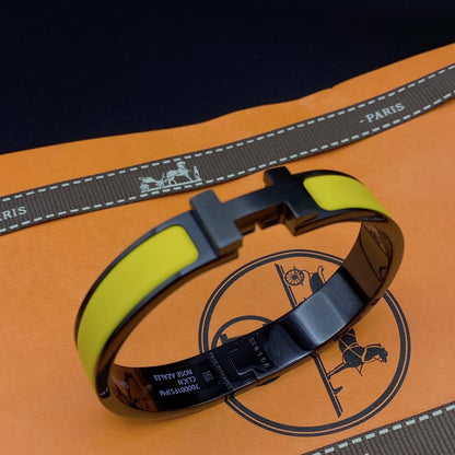 [Kincade Jewelrys]CLIC HM SO BLACK YELLOW BRACELET