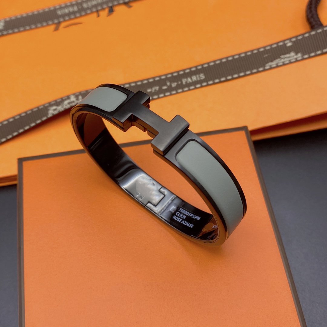 [Kincade Jewelrys]CLIC HM SO BLACK GREY BRACELET