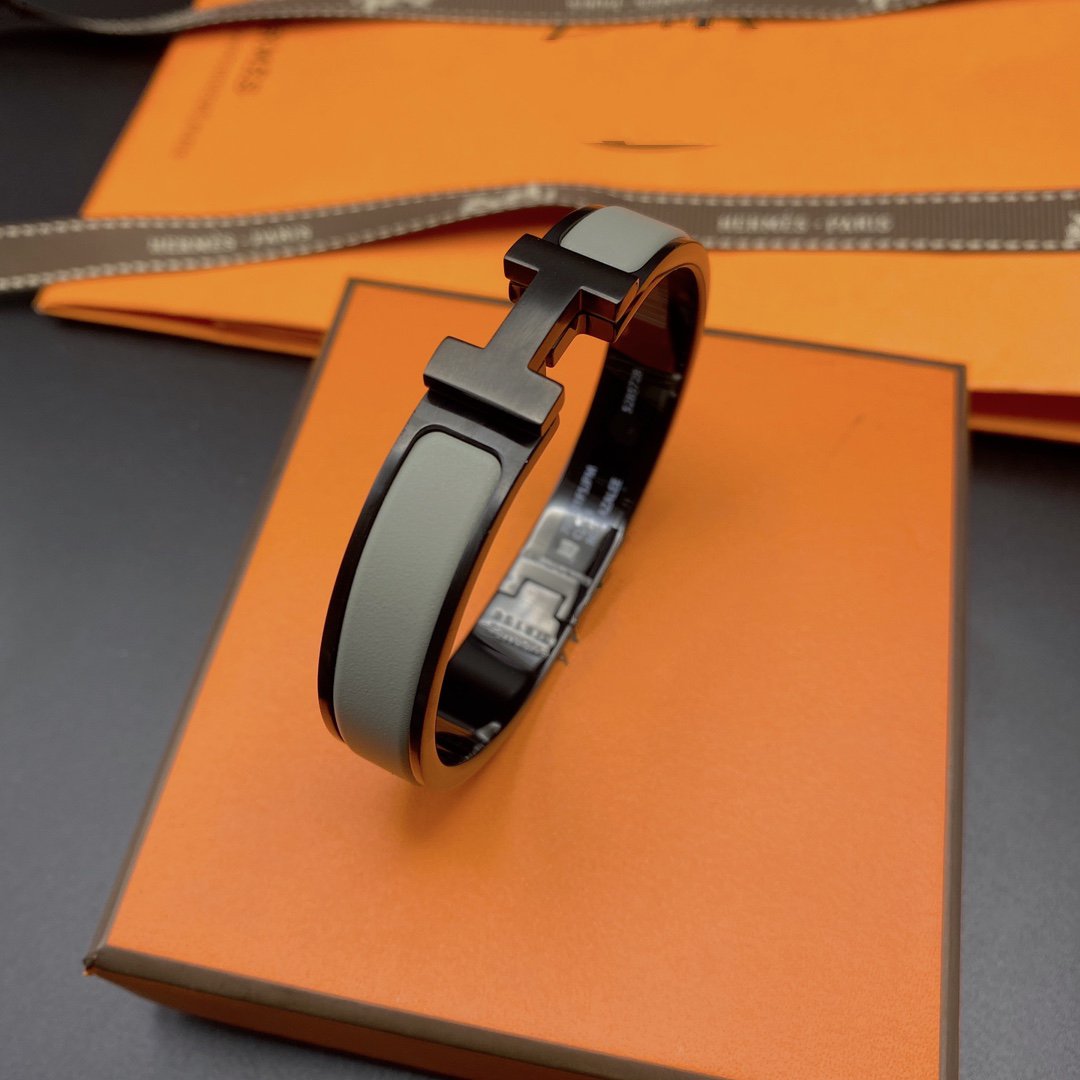 [Kincade Jewelrys]CLIC HM SO BLACK GREY BRACELET