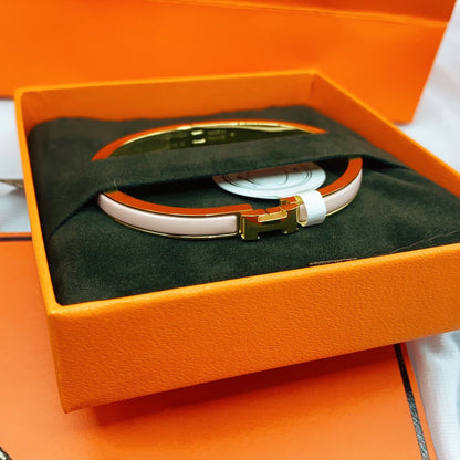 [Kincade Jewelrys]CLASSIC HM CLIC  PINK 8MM ENAMEL BRACELET