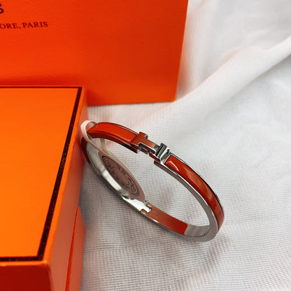 [Kincade Jewelrys]CLASSIC HM CLIC RED 8MM ENAMEL BRACELET